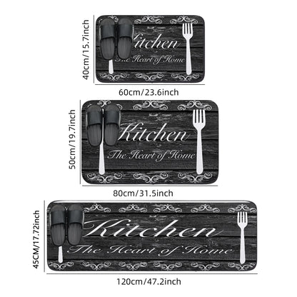 VIKAMA Non-Slip Absorbent Kitchen & Bathroom Floor Mat