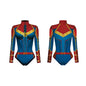 Women Spiderman Swimsuit Superhero Captain Marvel Bodysuit Anime Black Panther Cosplay Costume Long Sleeve Halloween Outfits