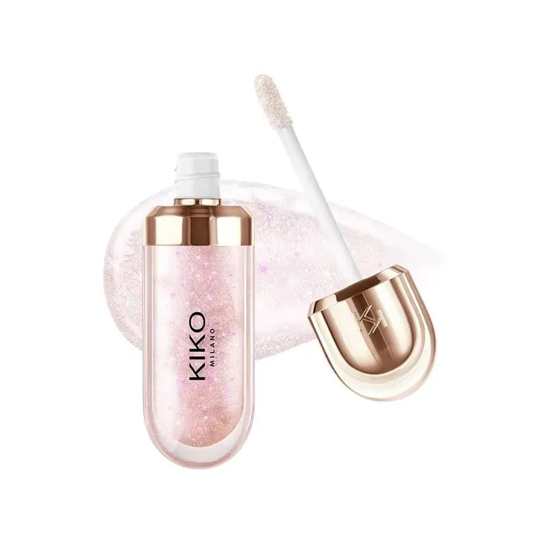 KIKO 3D Hydra Lipgloss Mirror Lip Glaze Shimmer Moisturizing Pearlescent Color Liquid Lip Gloss Plump Glossy Non Stick Cup Balm