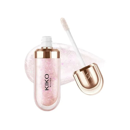 KIKO 3D Hydra Lipgloss Mirror Lip Glaze Shimmer Moisturizing Pearlescent Color Liquid Lip Gloss Plump Glossy Non Stick Cup Balm