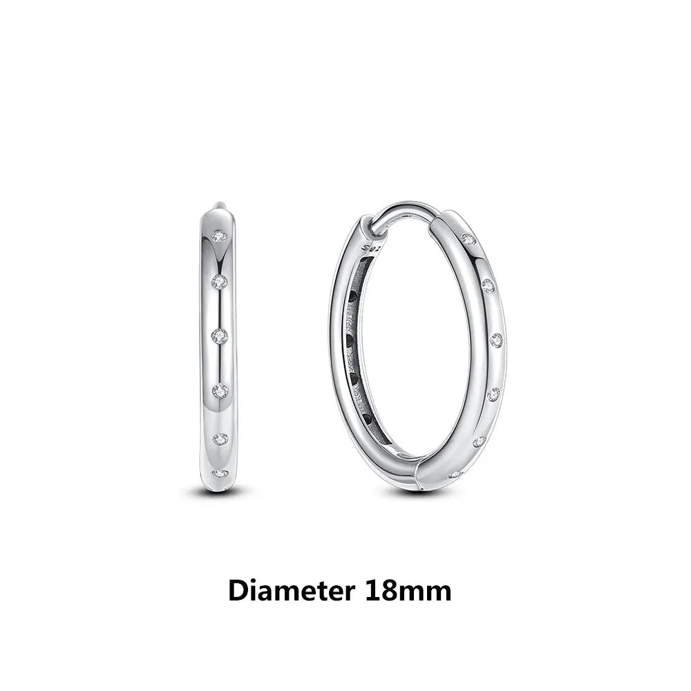Original 925 Sterling Silber Ohrringe 2025 Stecker Creolen Kristall Ohrringe für Damen Roségold Krone Herz Unendlichkeit Biene Ohrring Schmuck