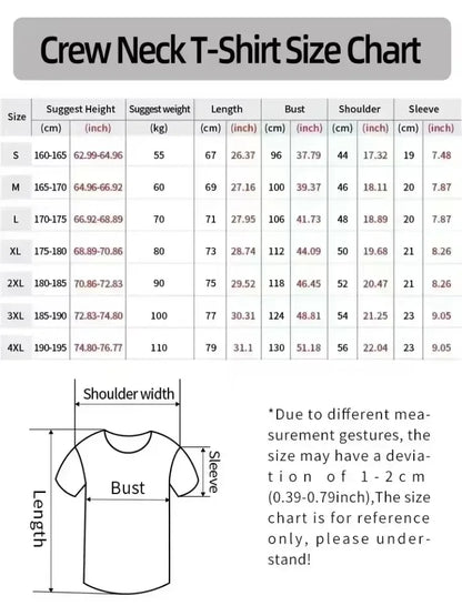 Neues modisches bedrucktes trendiges T-Shirt mit lockerer Buchstaben für Paare, Rundhalsausschnitt, lässige und vielseitige Halbarme