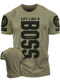 Summer new Adrenaline Power Workoout gym men's breathable round neck T-shirt high-quality letter printed casual top