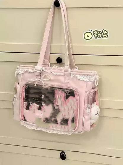 Ballet Girl Large Appetite Itabag Japanese Two-Dimension Single Shoulder Crossbody Bag Gift For Friends Women'S Handbag
