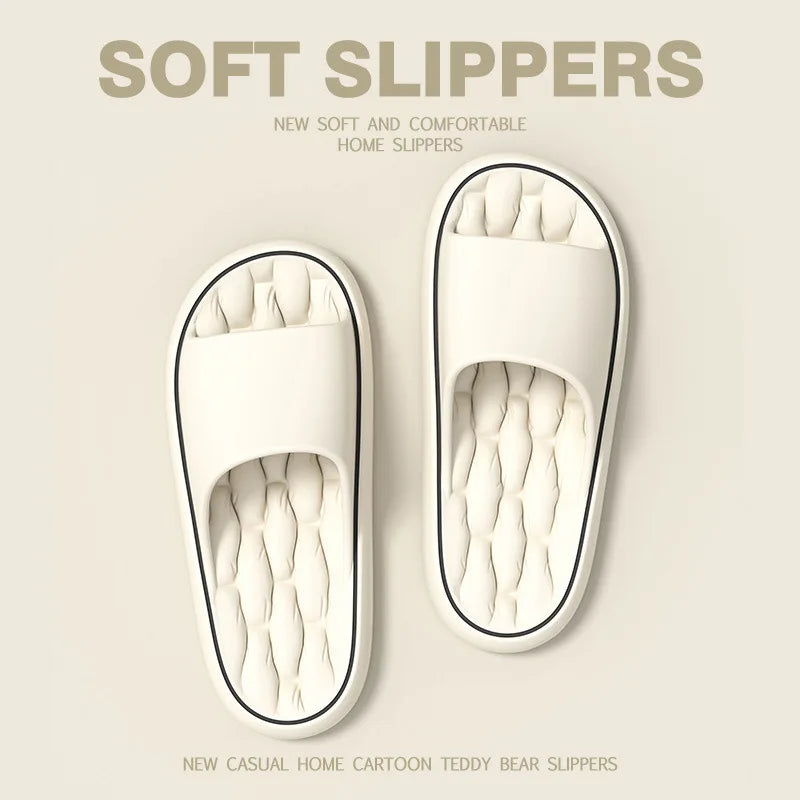 Super Light Soft Slippers Simple Fashion Slides Shoes Colorful Sneakers In Door Bathroom Flip Flops