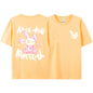 Pink Ragdoll Rabbit Harajuku Print T-Shirt Herren Locker Oversize Kleidung Hip Hop Freizeit Kurzarm S-XXXL Baumwoll-T-Shirt Paar