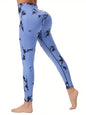 Damen High Waist Nahtlose Leggings – Tie-Dye Yoga-Hose, blickdicht, Fitness- & Workout-Tights