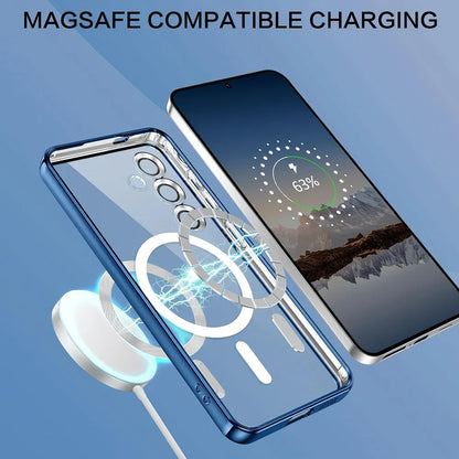 Luxury MagSafe Plating Silicone Case Samsung S26 S25 S24