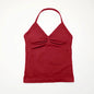 NCLAGEN Impact Longline Trägertop Sport Yoga Weste Damen Fitness Tank Top Gym Schöner offener Rücken BH Laufen Workout Neckholder