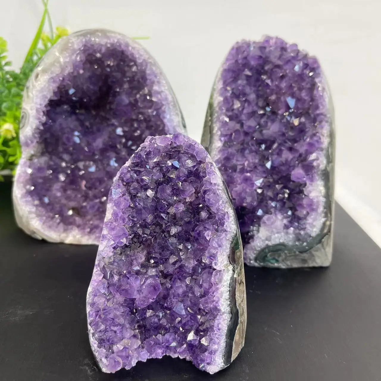 Natural Crystal Cluster Amethyst Stone Raw Quartz Minerals Real Home Spiritual Chakra Reiki