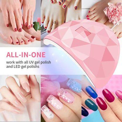 LINMANDA UV LED 54W Lamp Sunlight Nail Dryer Lamp Nail Professional Nail Art Tools Accessories for Fingernail Toenail Salon