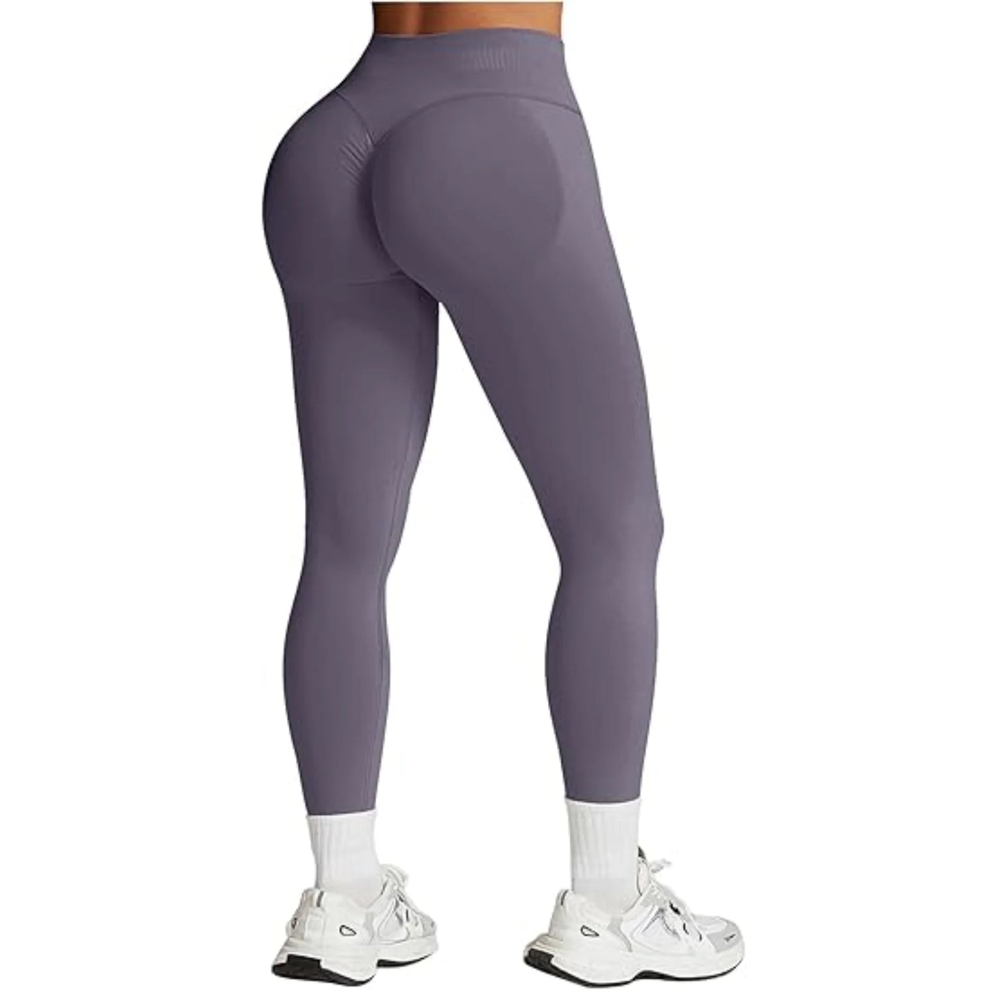 Nahtlose Damen Yoga-Hose mit fester Taille, dreifacher Bund, sexy Hüftstraffung, enge Sporthose, Fitness-Übungs-Yoga-Hose