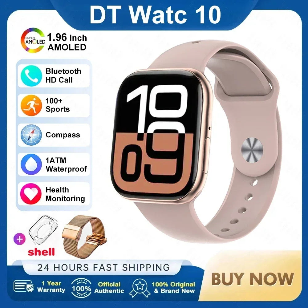 DT Watch 10 Smart Watch AMOLED 4GB Music BT Call