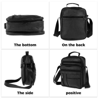 Men's PU Leather Crossbody Shoulder Bag – Summer Travel Chest Bag