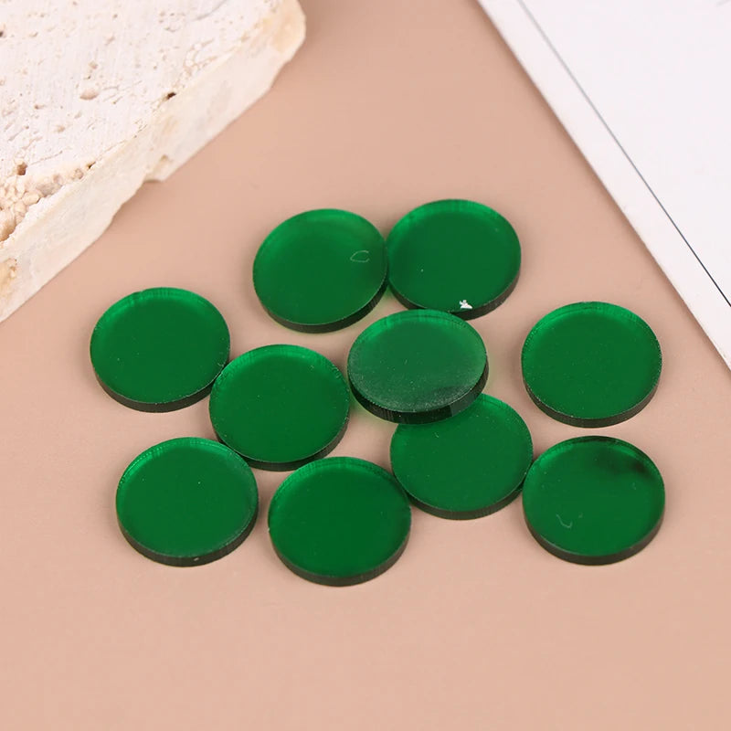 10Pcs Clear Tip Pads Diameter 15mm Play Cue Break Jump Cue Carom Pool Cue Snooker & Billiard Accessories