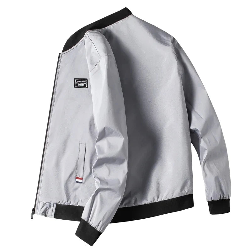 Man Leisure Jacket New Spring Autumn Solid Color And Comfortable Zipper Style Fashion Windproof Jacket