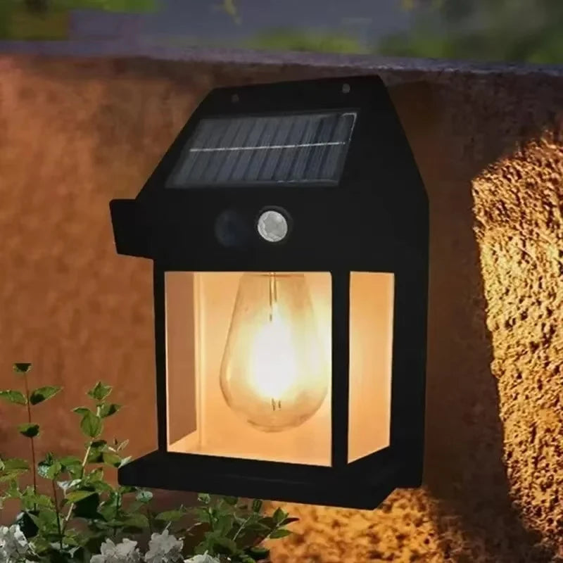 Leistungsstarke Solar-Gartenleuchte Solarbetriebene Straßenleuchte Außenleuchten Wasserdichte Leuchte LED-Beleuchtung Externe Dekoration