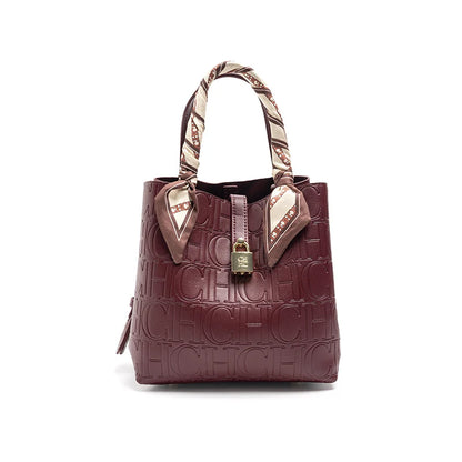 CH Geprägte Damen Crossbody Bag Buchstabendruck Design Damen Handtasche Große Kapazität Tragetasche Elegantes Temperament Damen Schultertasche