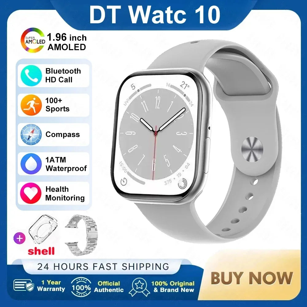 DT Watch 10 Smart Watch AMOLED 4GB Music BT Call