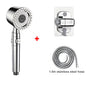 5 Modes Spray Water Saving Shower Head ABS Handheld Spa Showerheads Large Flow Portable Bathroom Filter Shower Faucet Nozzle Set
