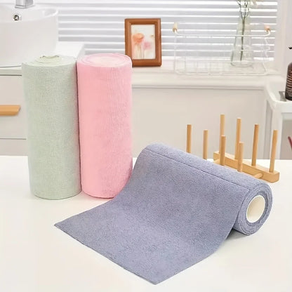 Microfiber Dishcloth Double-Sided Kitchen Cloth - 20 Sheets