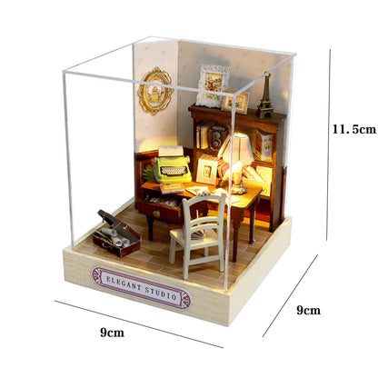 DIY Miniature Doll House 3D Puzzle Building Model Kit