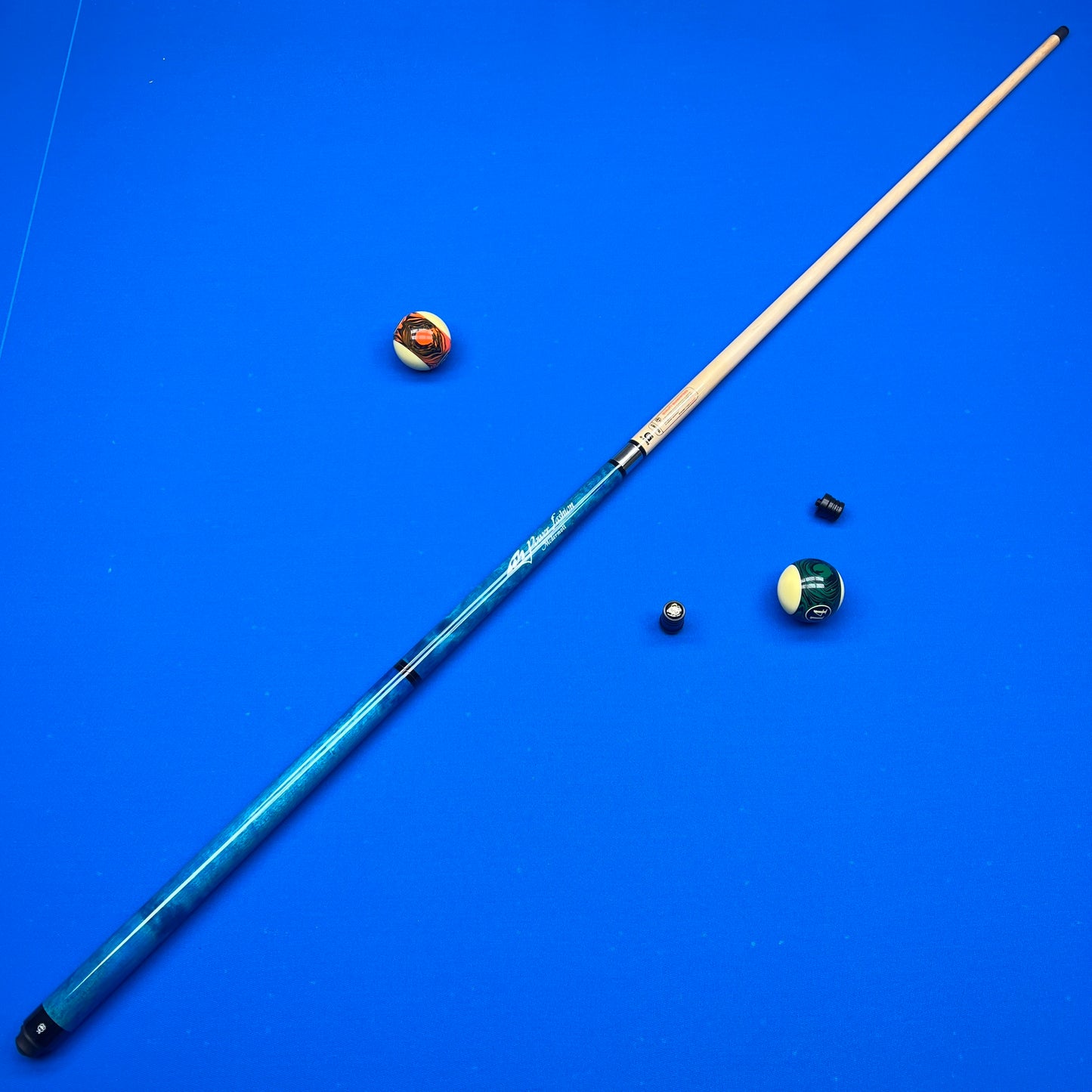 Low Deflection Canadian Hard Rock Maple Pool Cue - 3-Piece Break & Jump Design, Quick-Release Joint & Piano Lacquer Grip