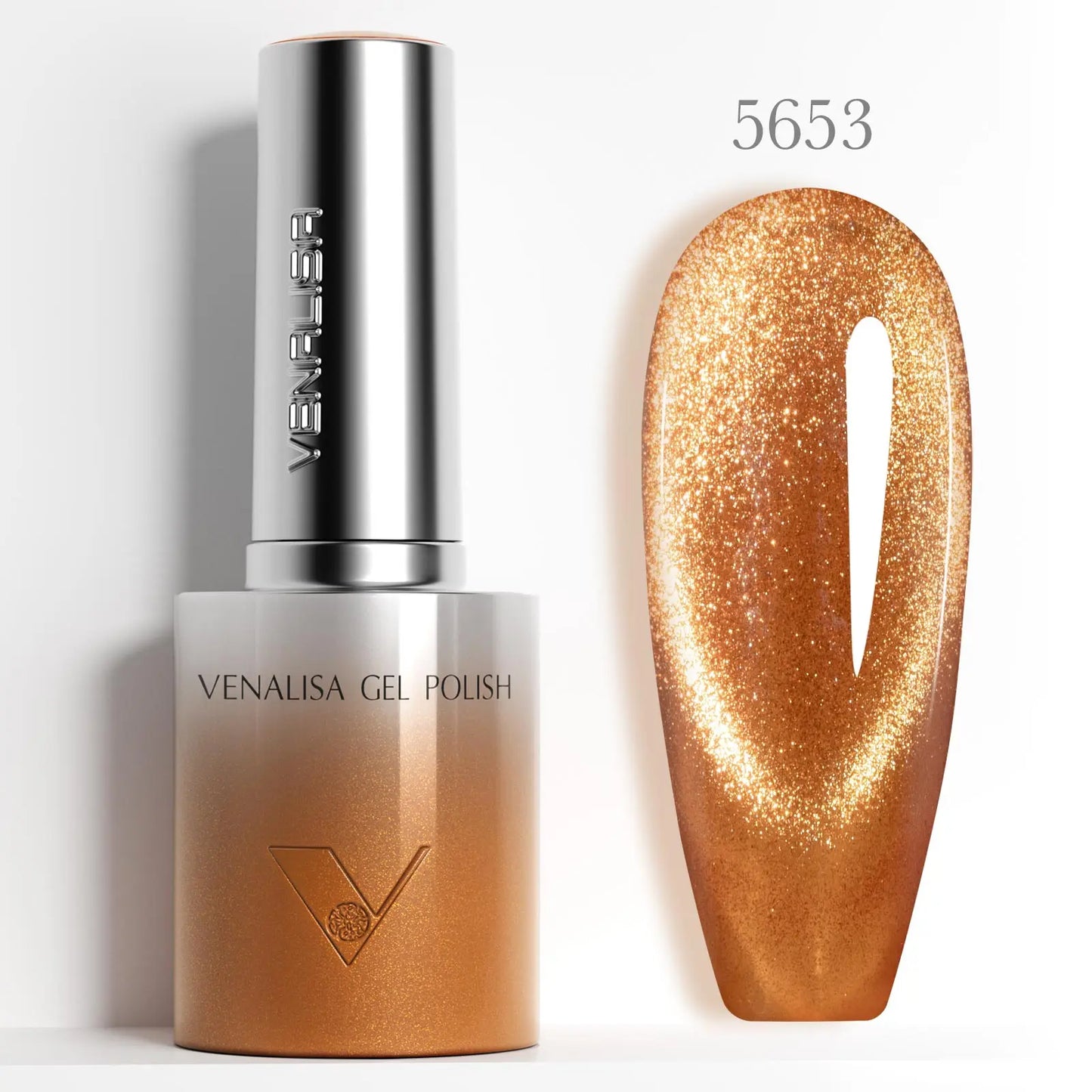 Venalisa TPO Free Hema Free 10ml Winter Nails Warm Coffee Cat Eye Nail Gel Polish Magnet Soak Off UV LED Semi Permanent Nail Gel