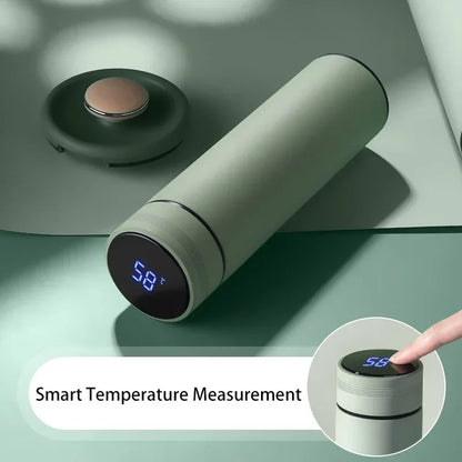 500ML Temperaturanzeige Thermosflasche Edelstahl Unterteilte Thermoskanne Outdoor Vakuumisolierter Becher Vatertagsgeschenk