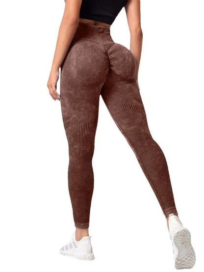 Scrunch Workout Leggings für Damen, Nahtlose Po-Lifting Hose, Hohe Taille, Bauchkontrolle, Aktive Gym Yoga Tights