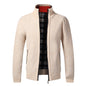 Autumn Winter Warm Cardigan Men Fleece Sweaters Full Zip Jackets Slim Fit Luxury Brand Knitted Sweater Coat American Jersey