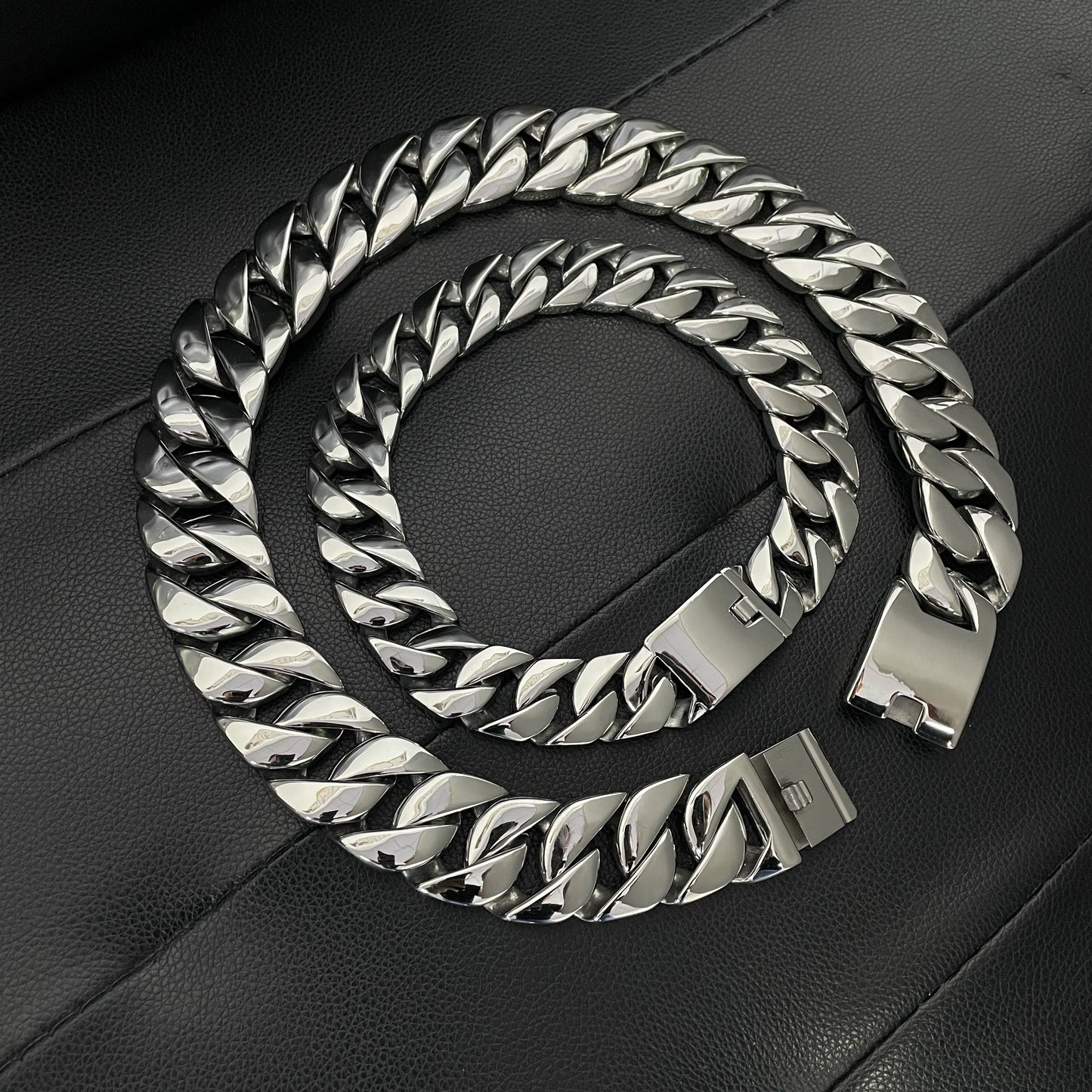 SDA 26mm/32mm Cuban Link Chains Stainless Steel Jewelry High Quality Chunky Necklace Woman Hip-hop Jewelry for Free Shipping