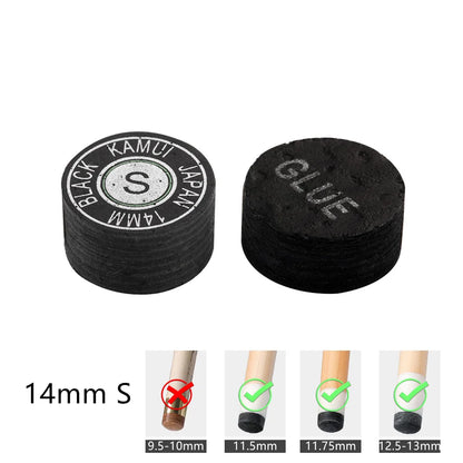 Kamui Clear Pool Cue Tips - 14mm Japanese Original
