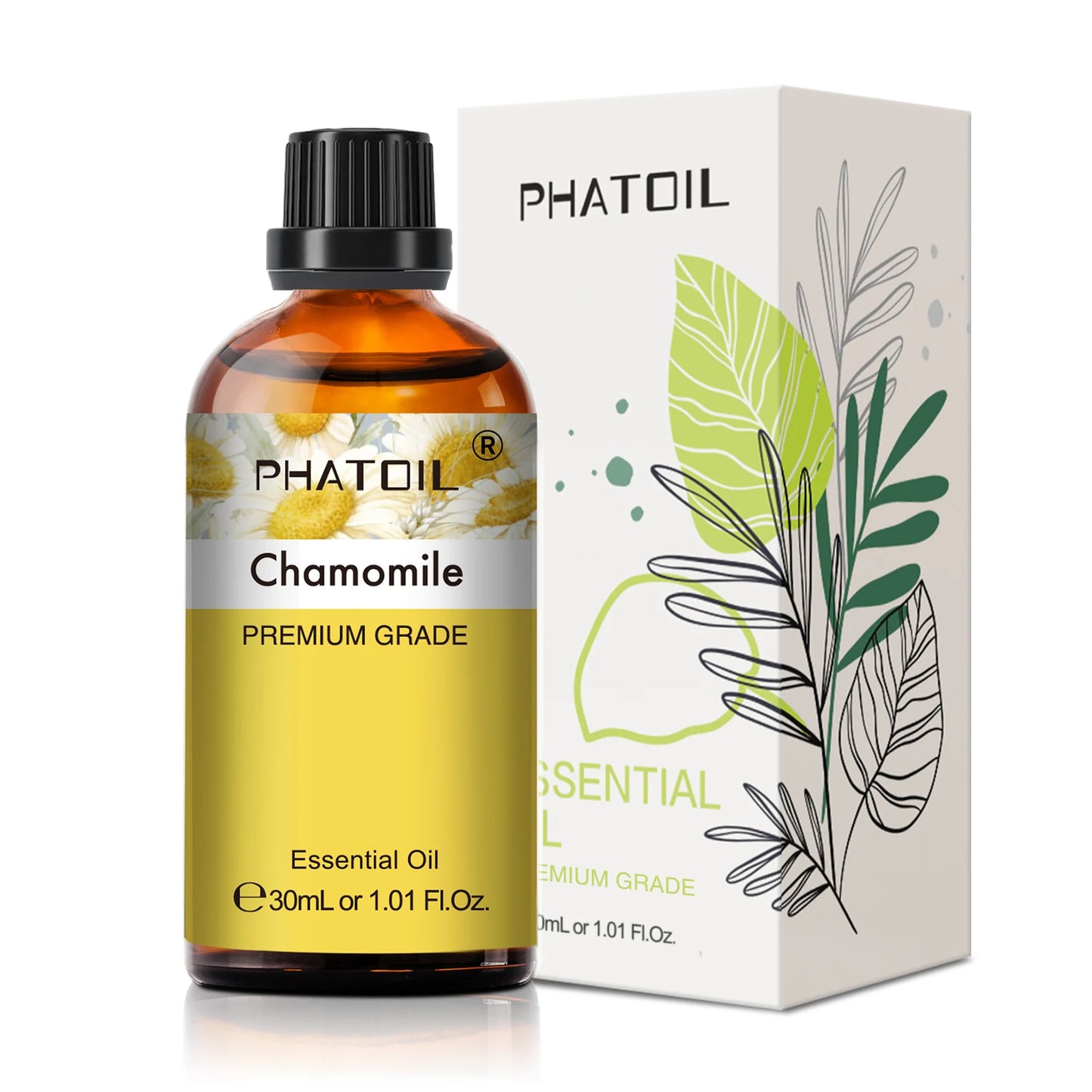 PHATOIL 1 Stk. Ätherisches Aromatherapieöl 30ml Zitrone Eukalyptus Lavendel Bergamotte Jasmin Wacholder Rose Vanille Ätherisches Aromaöl