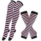 1 Set Damen Mädchen Overknee Lange Gestreifte Bedruckte Oberschenkelhohe Baumwollsocken Armstulpen Handschuhe Süße Niedliche Plus Size Overknee-Socken