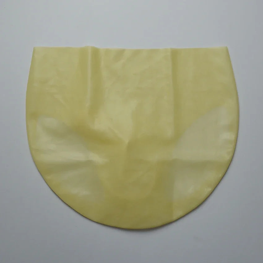 Yellow fabric swatch on a gray background