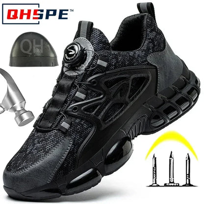 Men's Rotating Safety Work Shoes Anti-Smash Sport