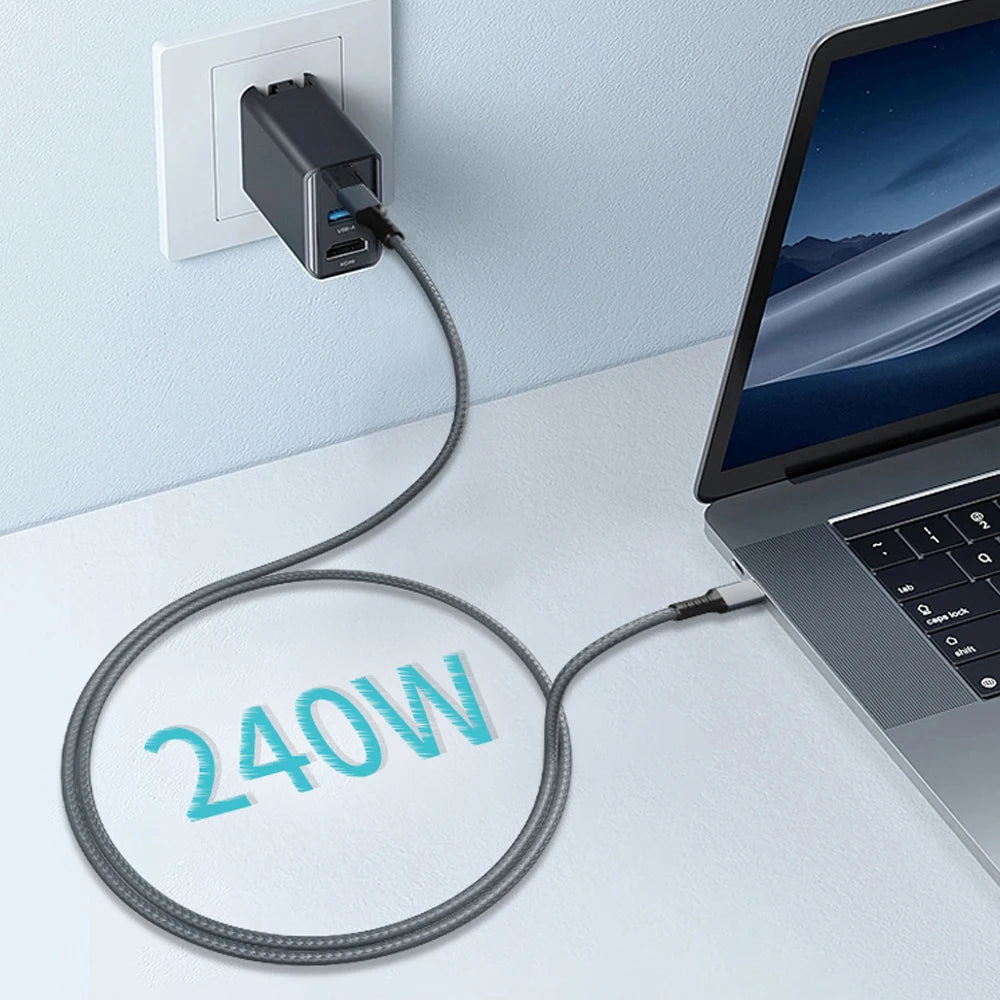 UGOURD USB4 Cable 40Gbps 240W Thunderbolt 4 Type C Fast Charging Cable Thunderbolt3 USB C to C Data Transfer  Cable For eGPU