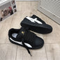 Retro Hong Kong Style Black Bread Shoes Unisex Freizeit-Sportschuhe Frühling Herbst Neues Modell Studenten Vielseitige Plateau-Sohle