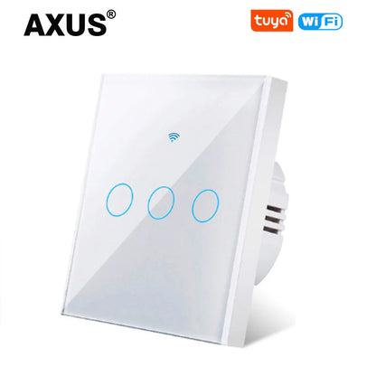 AXUS EU WLAN Smarte Lichtschalter Touch-Schalter RF433 Kein Neutralleiter Smart Home Life Tuya App Steuerung Unterstützt Alexa Google Home