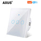 AXUS EU WLAN Smarte Lichtschalter Touch-Schalter RF433 Kein Neutralleiter Smart Home Life Tuya App Steuerung Unterstützt Alexa Google Home