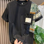 Men's Printed Pocket Panel T-Shirt | Short Sleeve