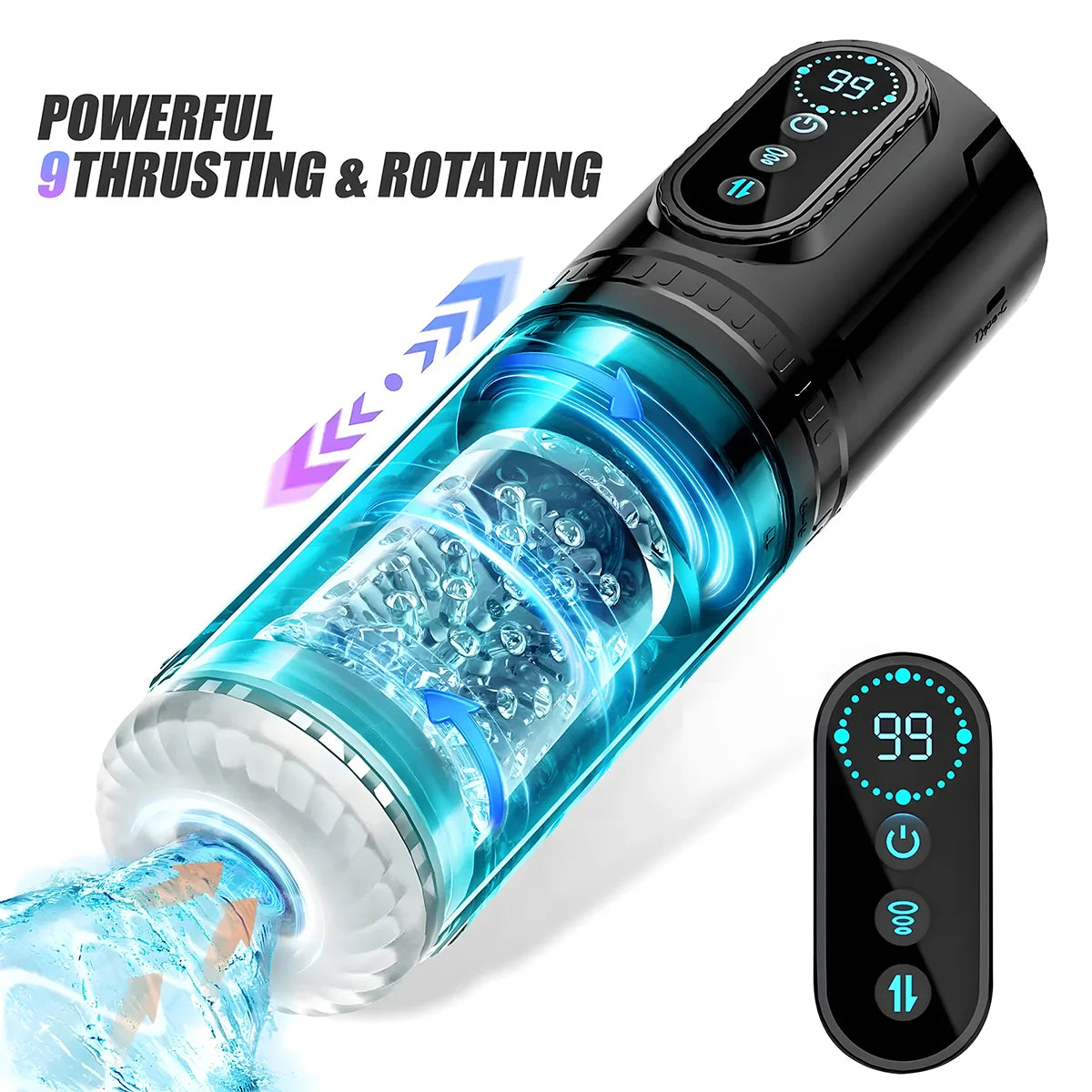 Automatic Telescopic Male Masturbator Blowjob Cup