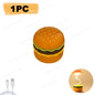 Cute Hamburger LED Desk Lamp Creative Burger Light Rechargeable Cartoon Night Light Eye Protection Kids Reading Lamp