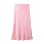 Willshela 2024 Black Satin Skirt Woman High Waist Elegant Long Skirts For Women Fashion Summer Midi Skirt Office Women's Skirts