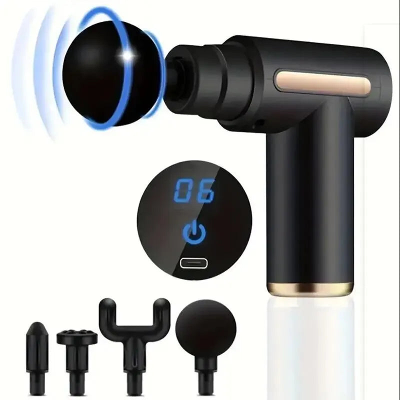 Mini Muscle Massage Gun – Portable Handheld Percussion Body Massager for Back, Neck & Legs