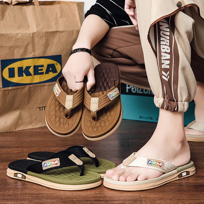 Men's Anti-Slip Beach Flip-Flops – Soft-Soled Summer Outdoor