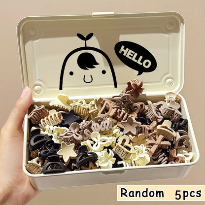 5/10/20/30 Stück Beige Mischpaket Kleine Clips, Süße Mädchen Accessoires - Perfekt für den täglichen Gebrauch, besondere Anlässe oder Reisegeschenke