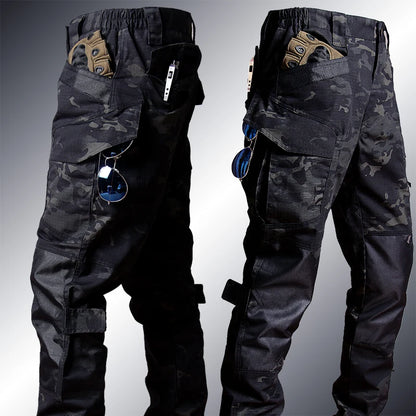 Men's Workwear Suit Outdoor Clothes Long Sleeve Tee Shirt & Trousers Wear-resisting Hunting Clothes Men Camping Suit