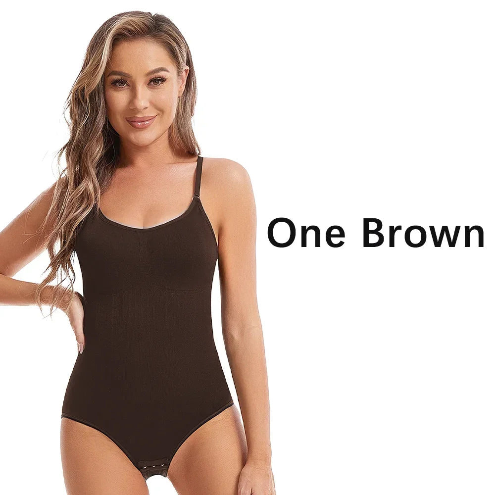 Drop Shipping Damen Sexy Shapewear Nahtlos Schlankmachender Po-Former Shaper Glättender Bodysuit Offener Schritt Hochelastische Bodysuits